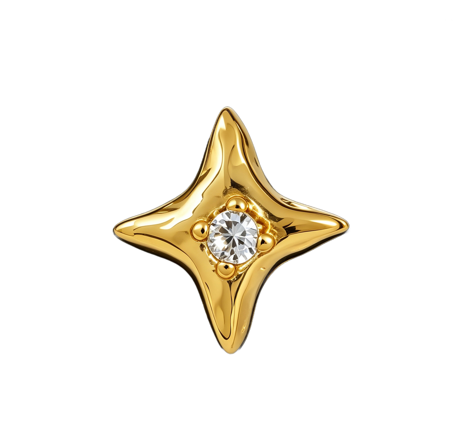 Gold Textured Star